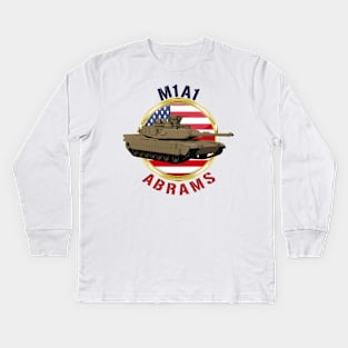 M1A1 Abrams USA Kids Long Sleeve T-Shirt